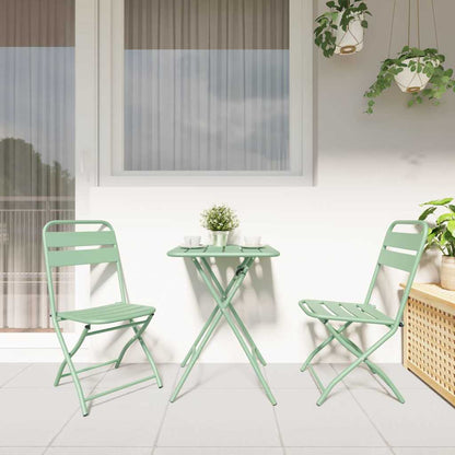 Tuin Opvouwbare Stoel 2 pcs Licht muntgroen 42 x 52 x 82 cm
