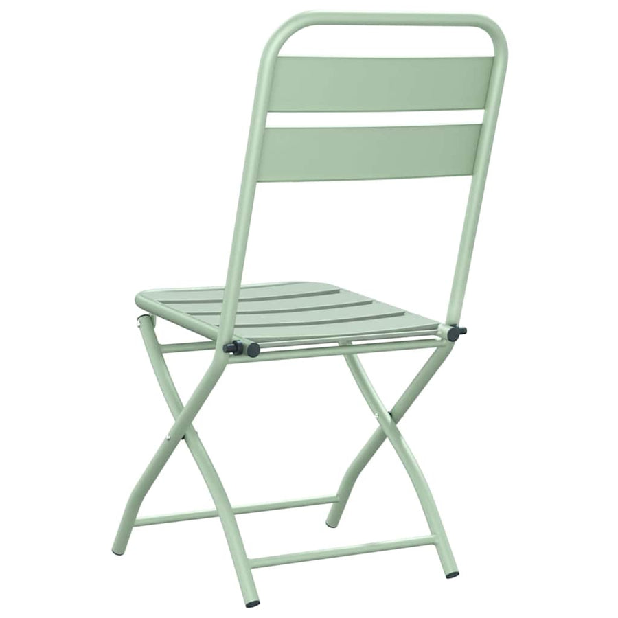 Tuin Opvouwbare Stoel 2 pcs Licht muntgroen 42 x 52 x 82 cm