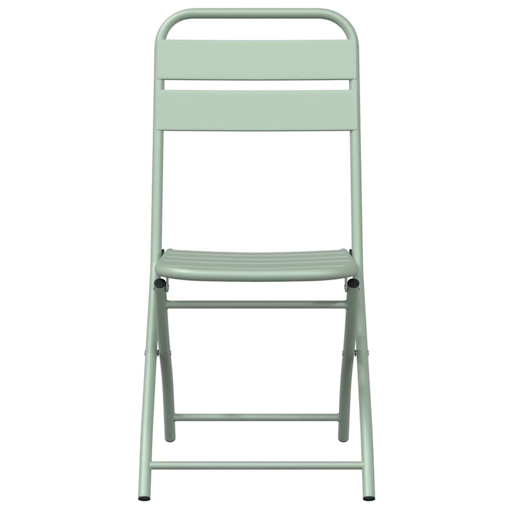 Tuin Opvouwbare Stoel 2 pcs Licht muntgroen 42 x 52 x 82 cm