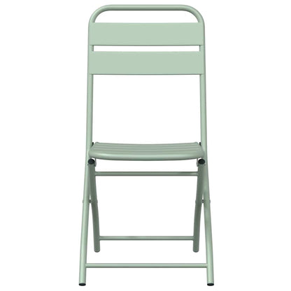 Tuin Opvouwbare Stoel 2 pcs Licht muntgroen 42 x 52 x 82 cm
