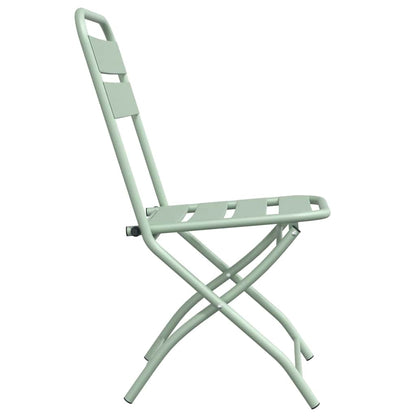 Tuin Opvouwbare Stoel 2 pcs Licht muntgroen 42 x 52 x 82 cm