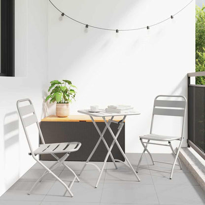 Tuin Opvouwbare Stoel 2 pcs Beige 42 x 52 x 82 cm