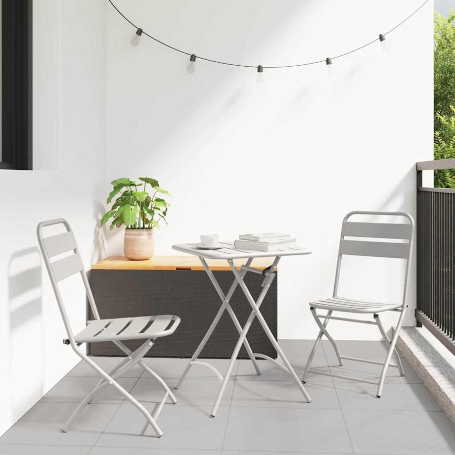 Tuin Opvouwbare Stoel 2 pcs Beige 42 x 52 x 82 cm