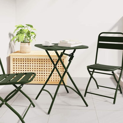 Bistrotafel Donkergroen 55 x 55 x 72,5 cm Poedercoating staal