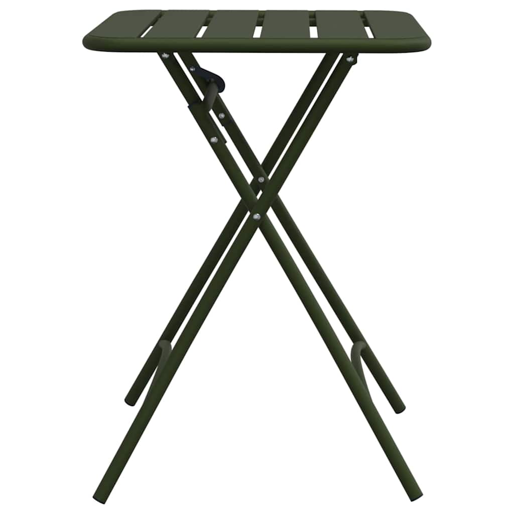 Bistrotafel Donkergroen 55 x 55 x 72,5 cm Poedercoating staal