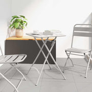 Bistrotafel 55x55x72,5 cm staal beige