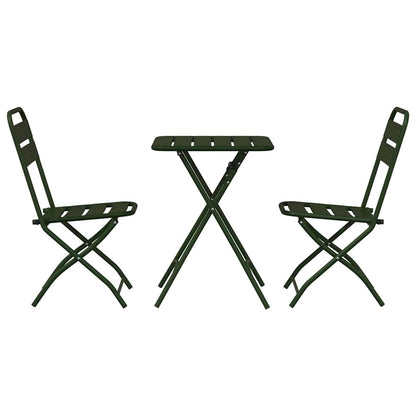 Bistroset 3 pcs Groen Staal