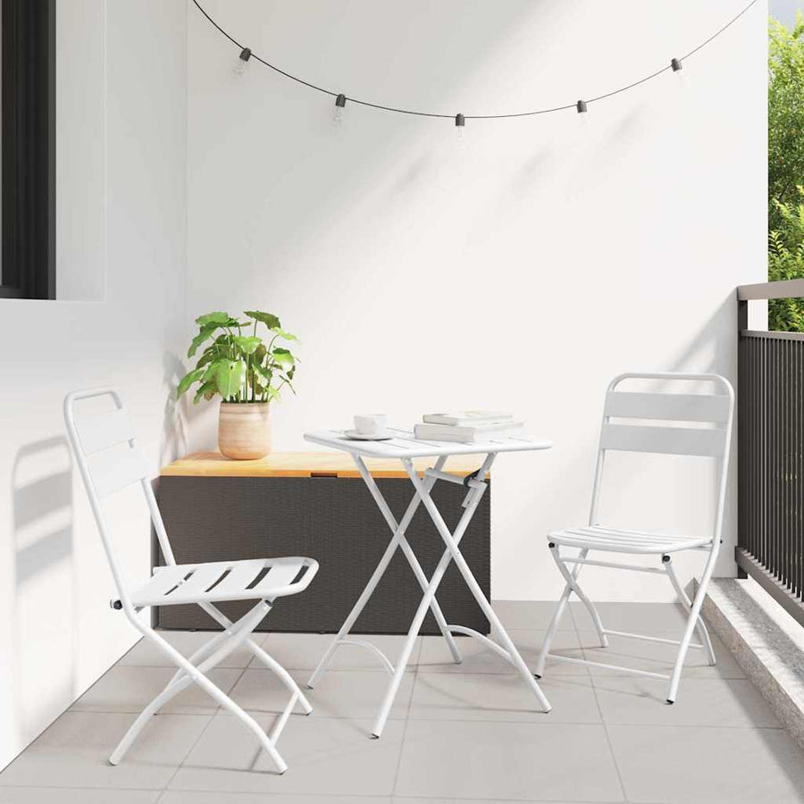 Bistroset 3 pcs Wit Staal