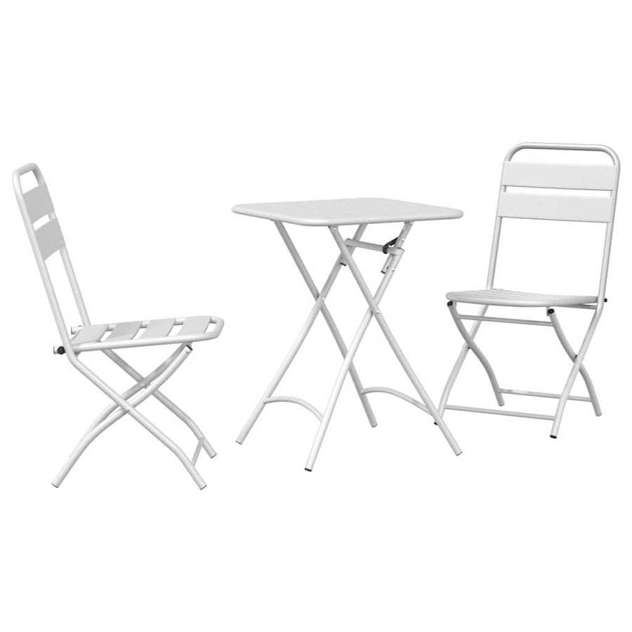 Bistroset 3 pcs Wit Staal