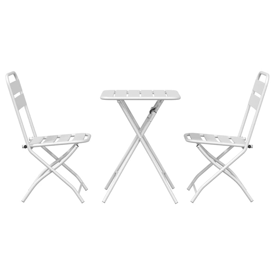 Bistroset 3 pcs Wit Staal