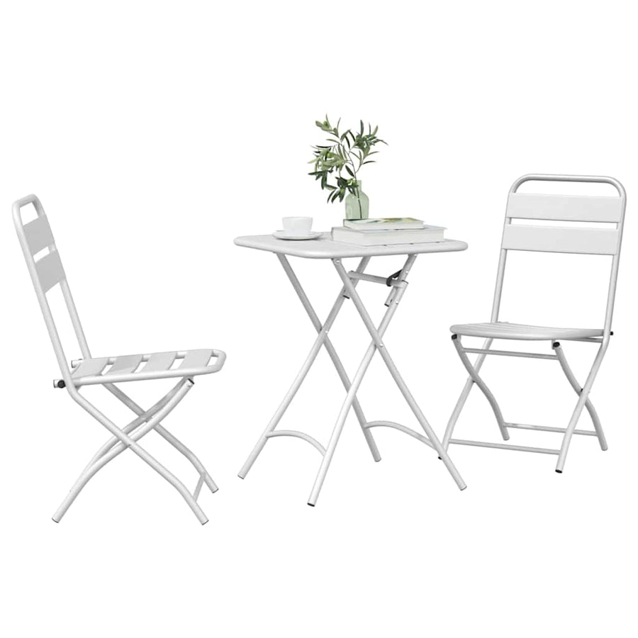 Bistroset 3 pcs Wit Staal