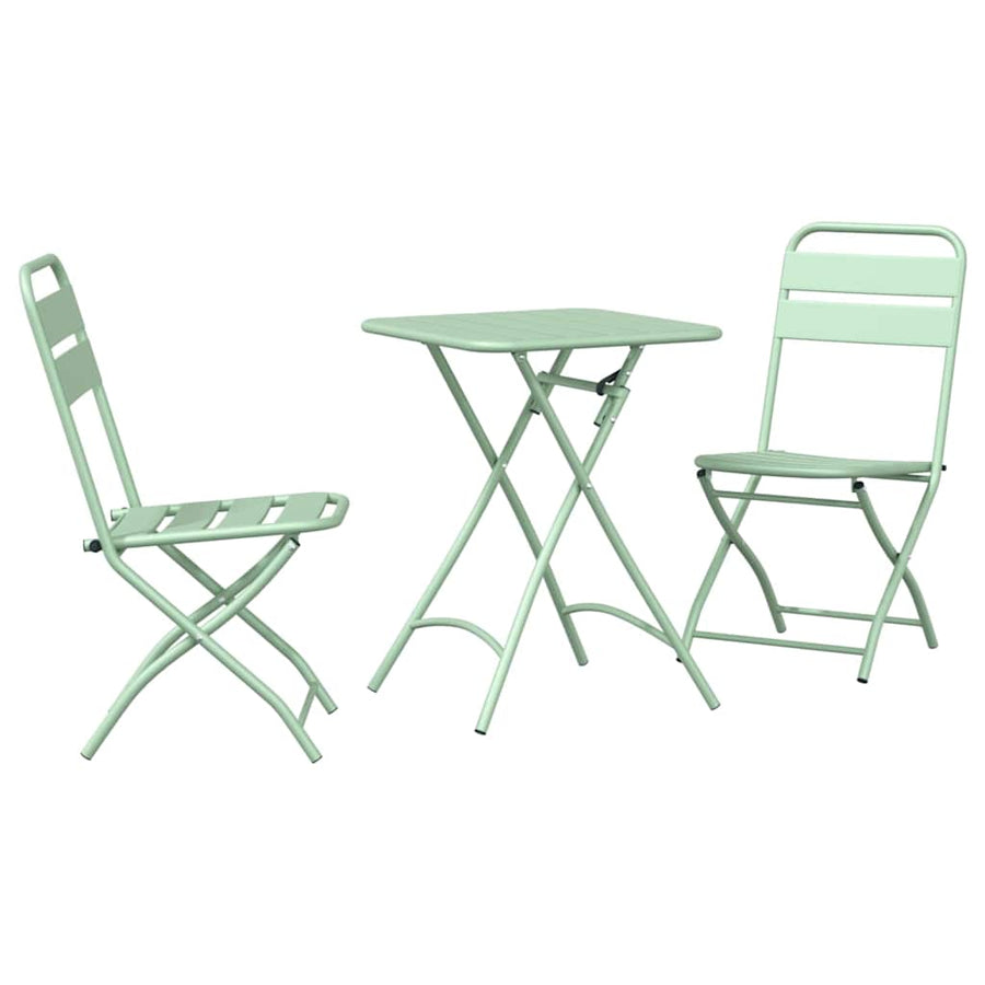 Bistroset 3 pcs Groen Staal