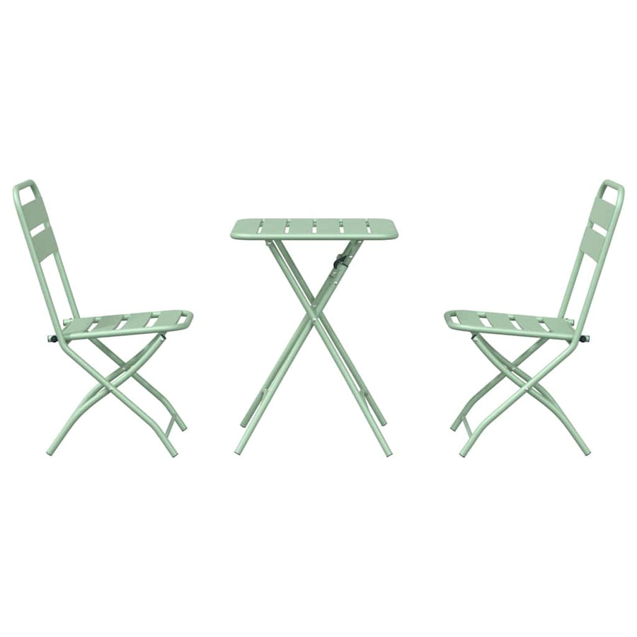 Bistroset 3 pcs Groen Staal
