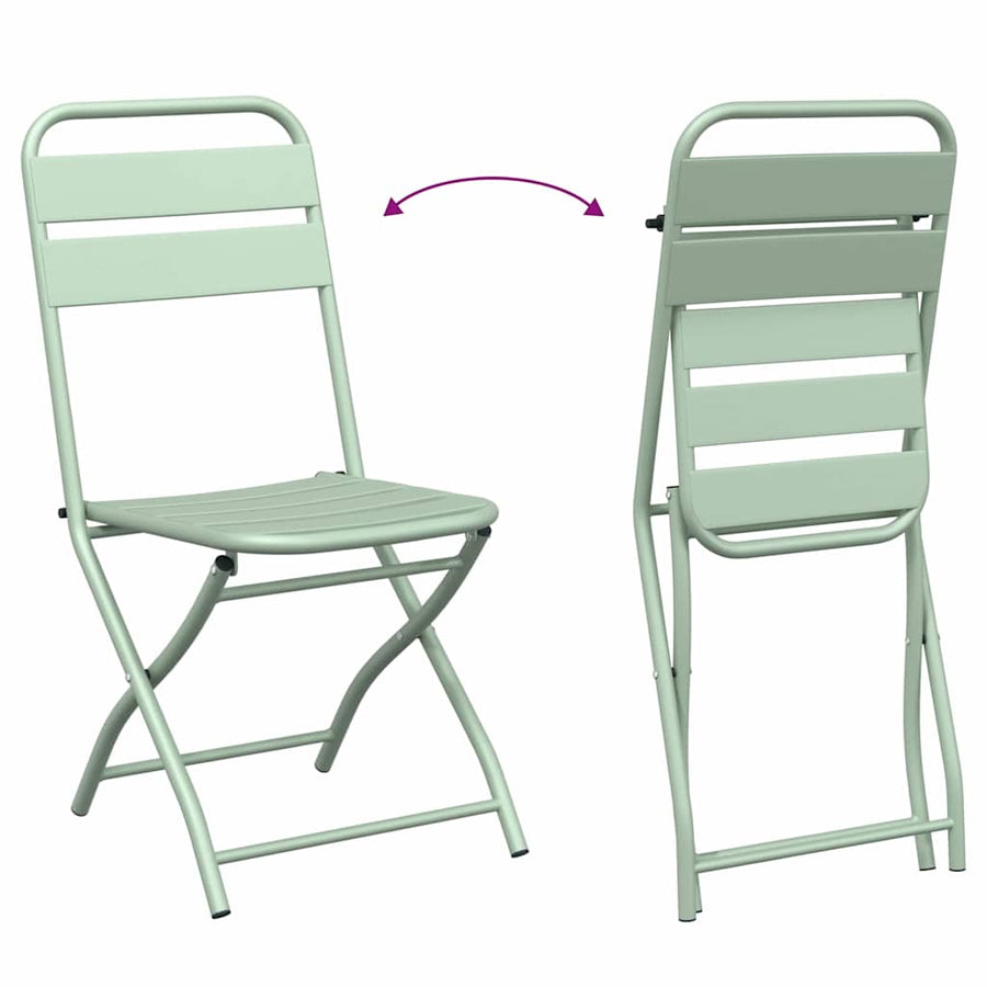 Bistroset 3 pcs Groen Staal