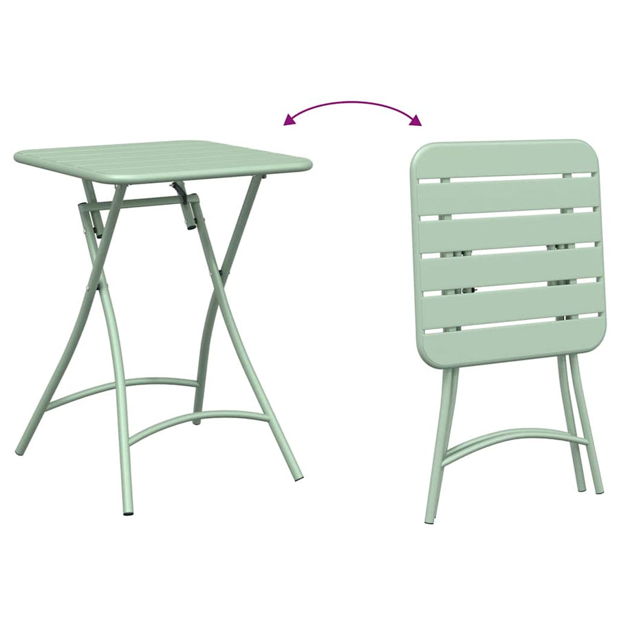 Bistroset 3 pcs Groen Staal