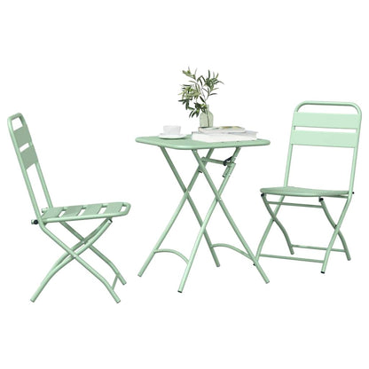 Bistroset 3 pcs Groen Staal