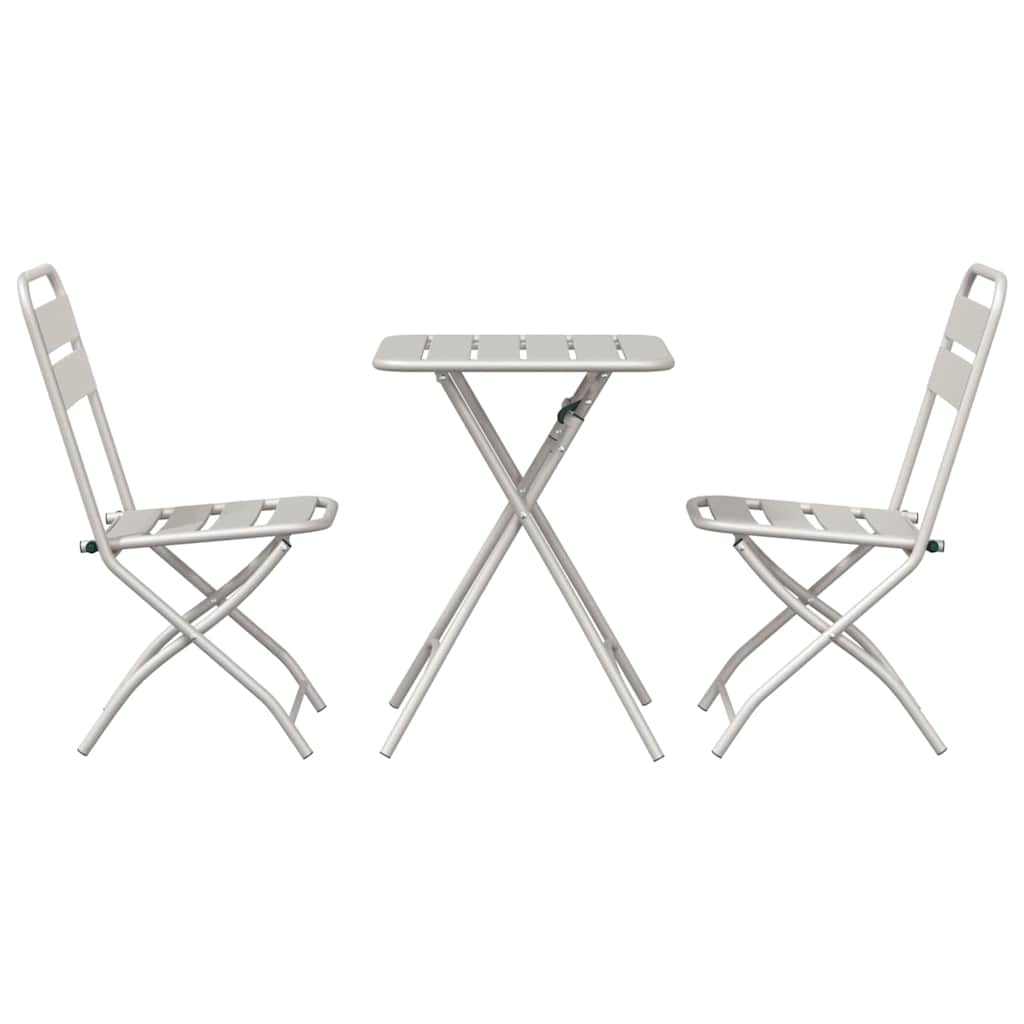 Bistroset 3 pcs Beige Staal