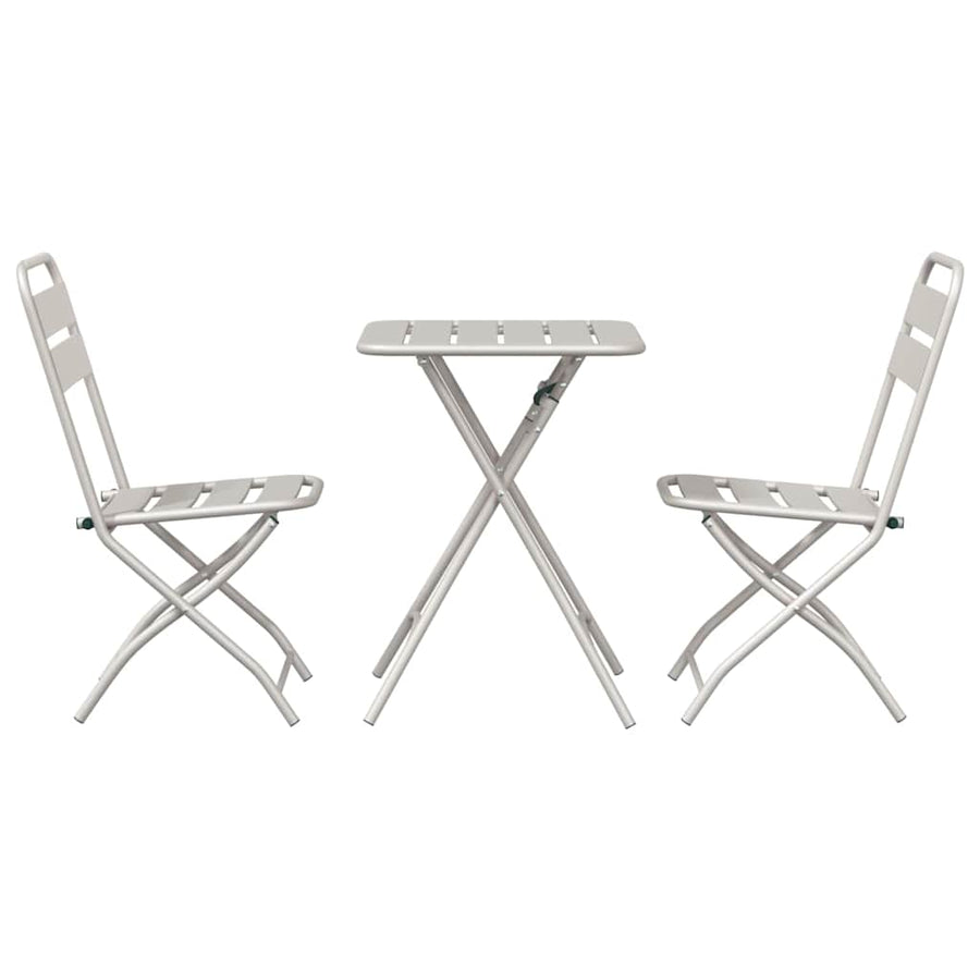 Bistroset 3 pcs Beige Staal