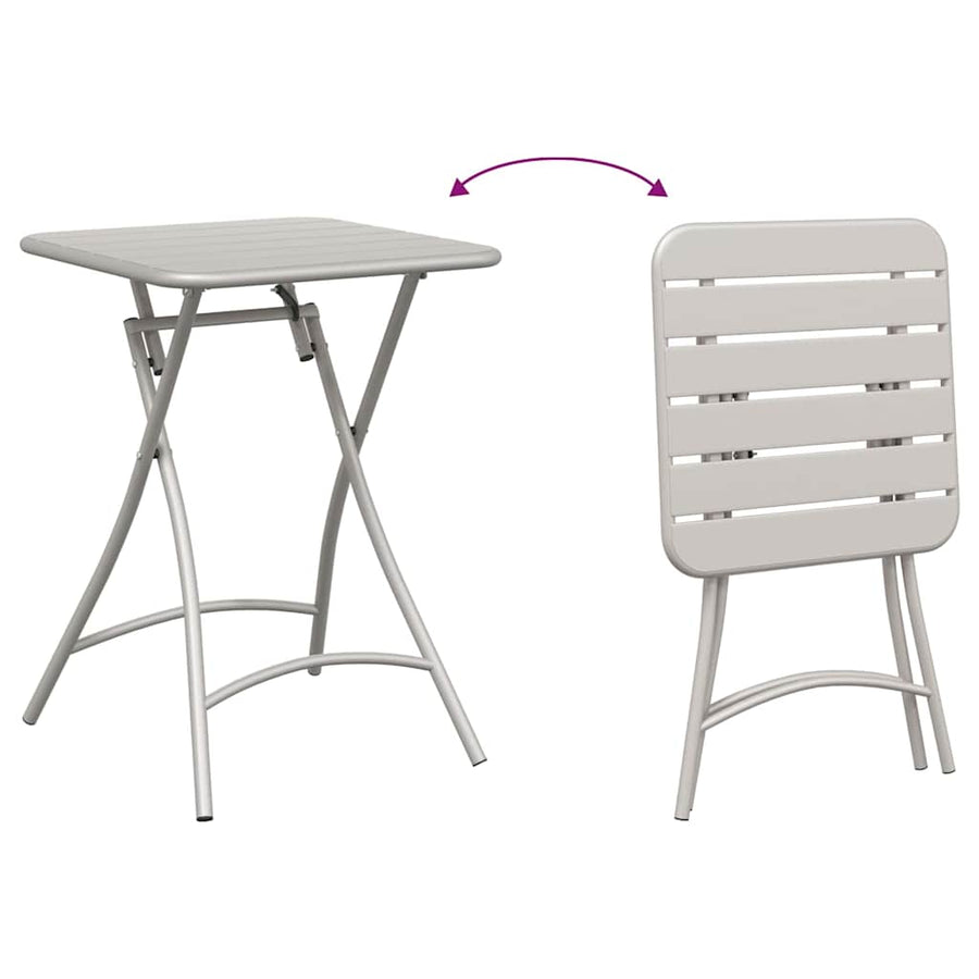 Bistroset 3 pcs Beige Staal