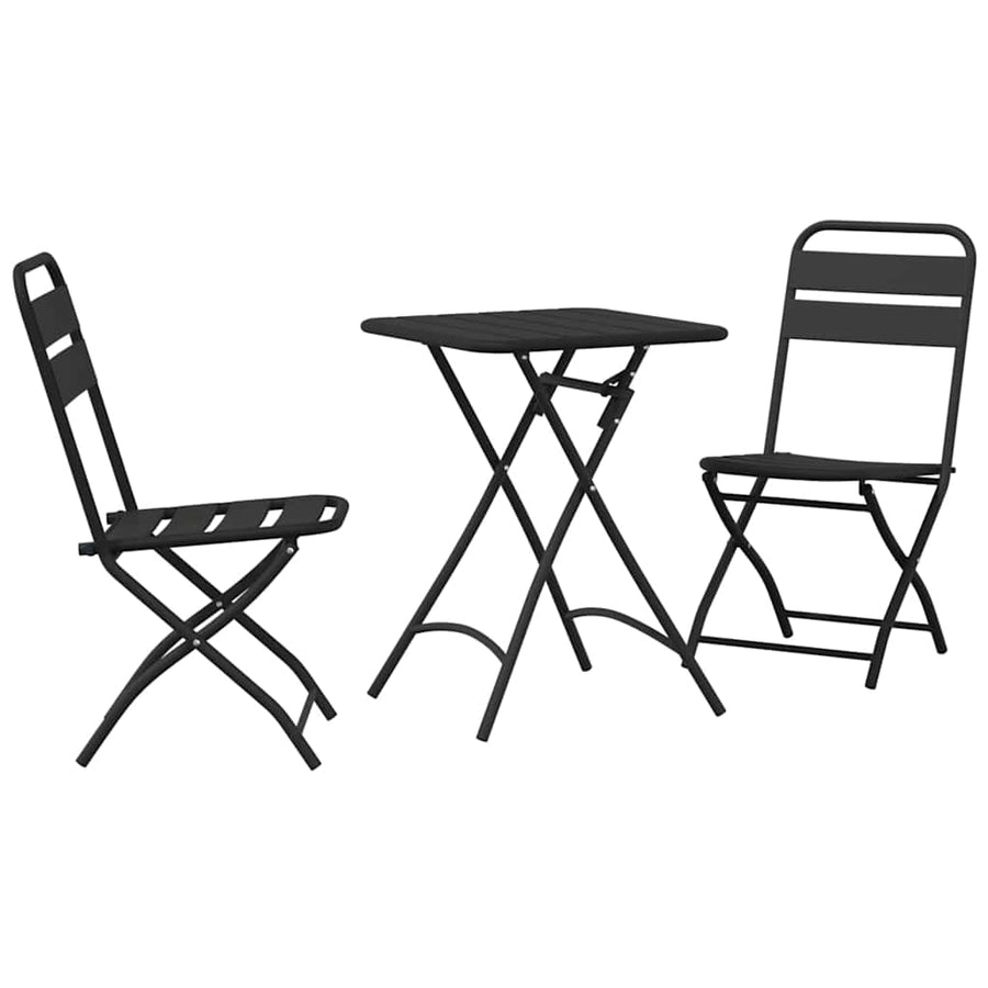 Bistroset 3 pcs Antraciet Staal