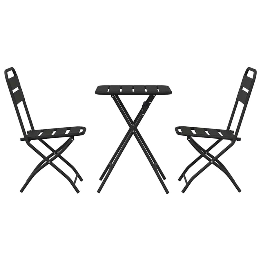Bistroset 3 pcs Antraciet Staal