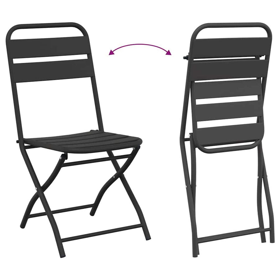 Bistroset 3 pcs Antraciet Staal