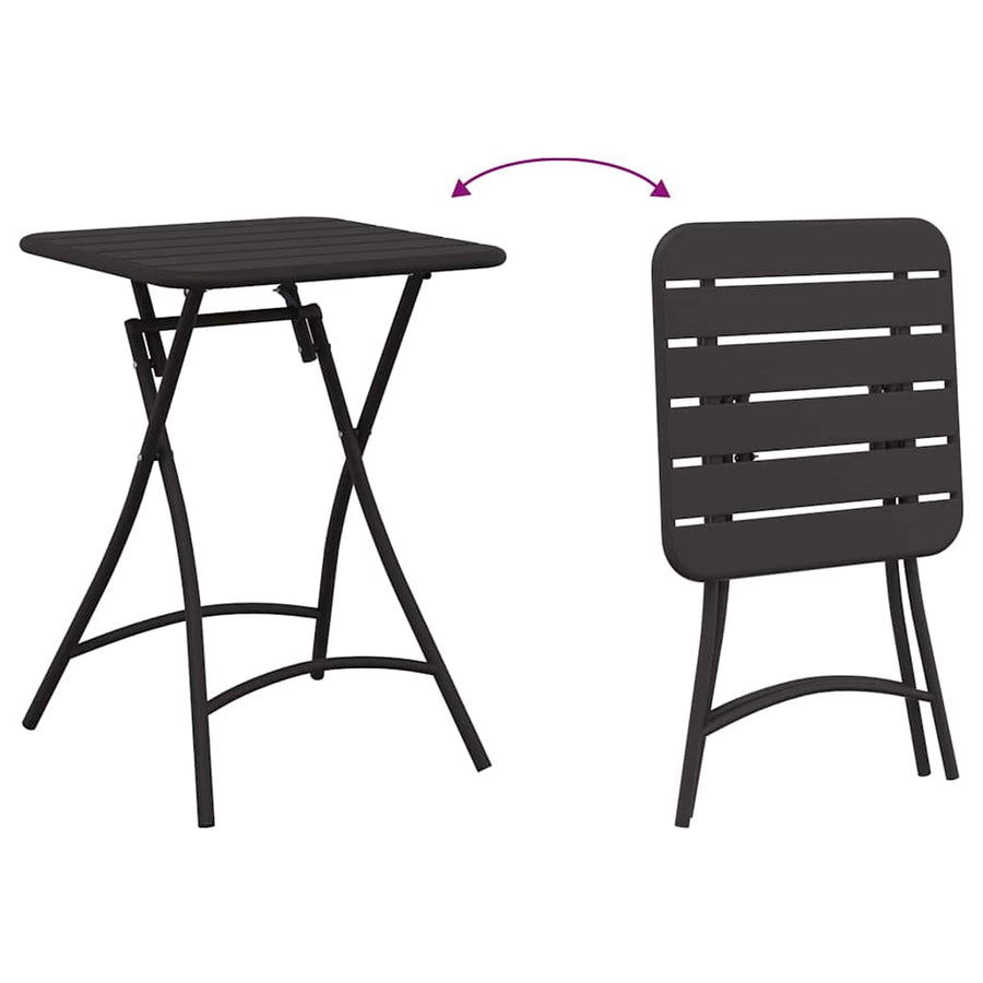 Bistroset 3 pcs Antraciet Staal