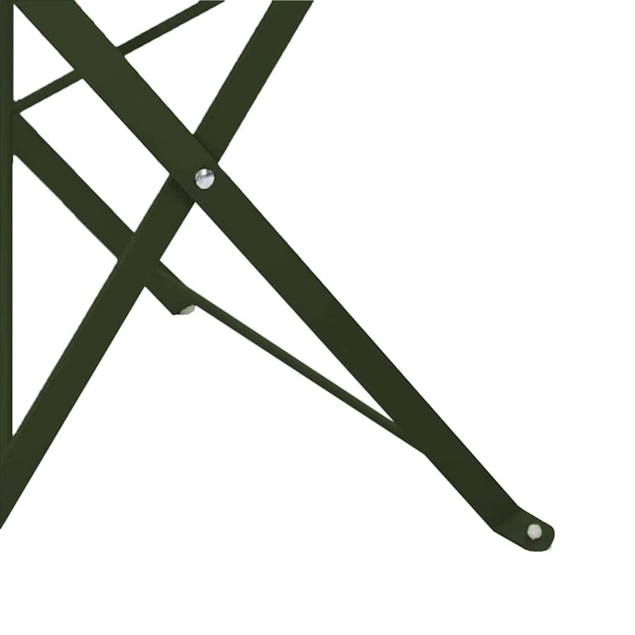 Tuin Opvouwbare Stoel 2 pcs Groen 42 x 46 x 82cm Metaal