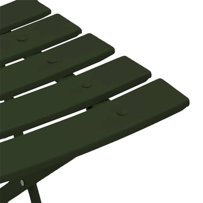 Tuin Opvouwbare Stoel 2 pcs Groen 42 x 46 x 82cm Metaal