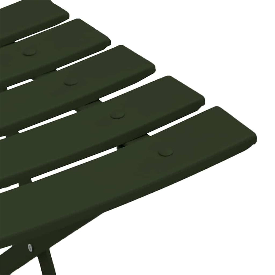 Tuin Opvouwbare Stoel 2 pcs Groen 42 x 46 x 82cm Metaal