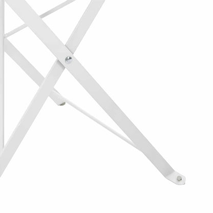 Tuin Opvouwbare Stoel 2 pcs Wit 42 x 46 x 82cm Metaal