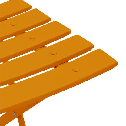 Tuin Opvouwbare Stoel 2 pcs Mosterdgeel 42 x 46 x 82cm Metaal