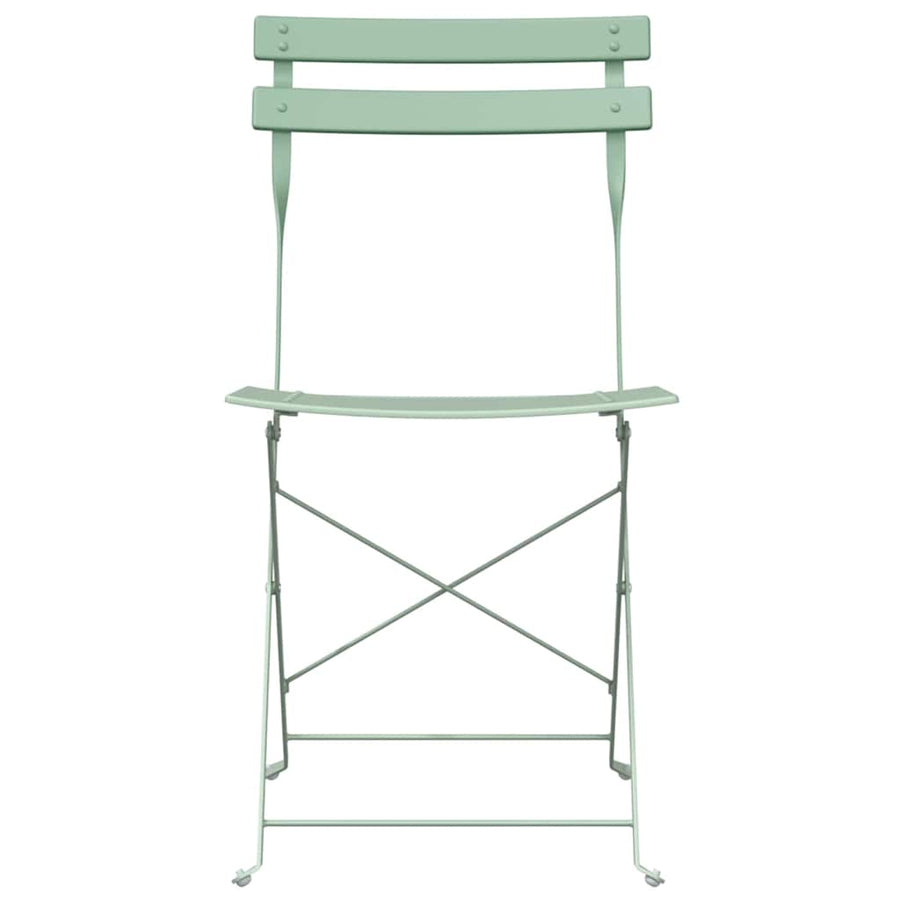 Tuin Opvouwbare Stoel 2 pcs Licht muntgroen 42 x 46 x 82cm