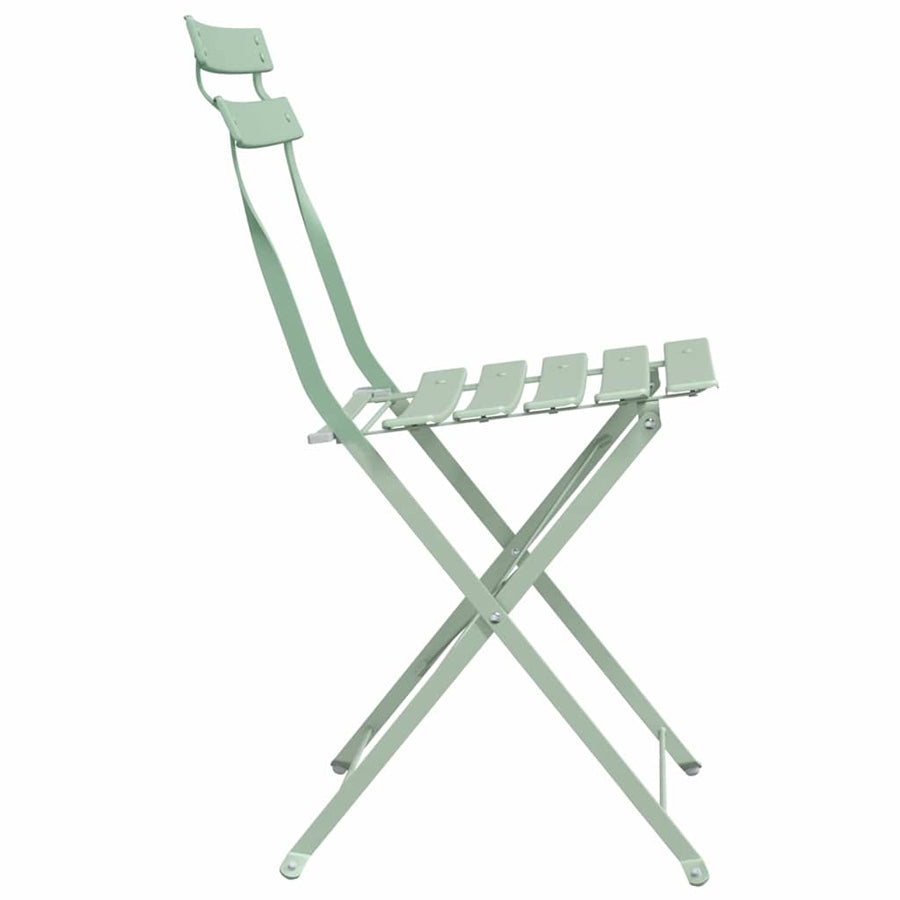 Tuin Opvouwbare Stoel 2 pcs Licht muntgroen 42 x 46 x 82cm