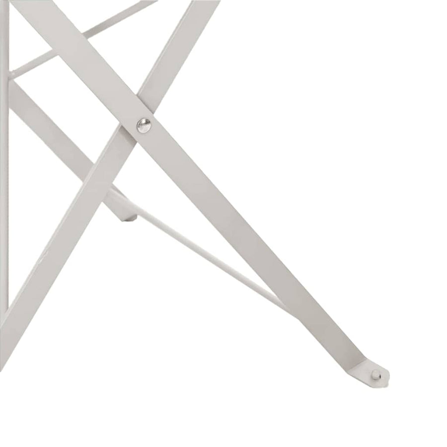 Tuin Opvouwbare Stoel 2 pcs Beige 42 x 46 x 82cm Metaal