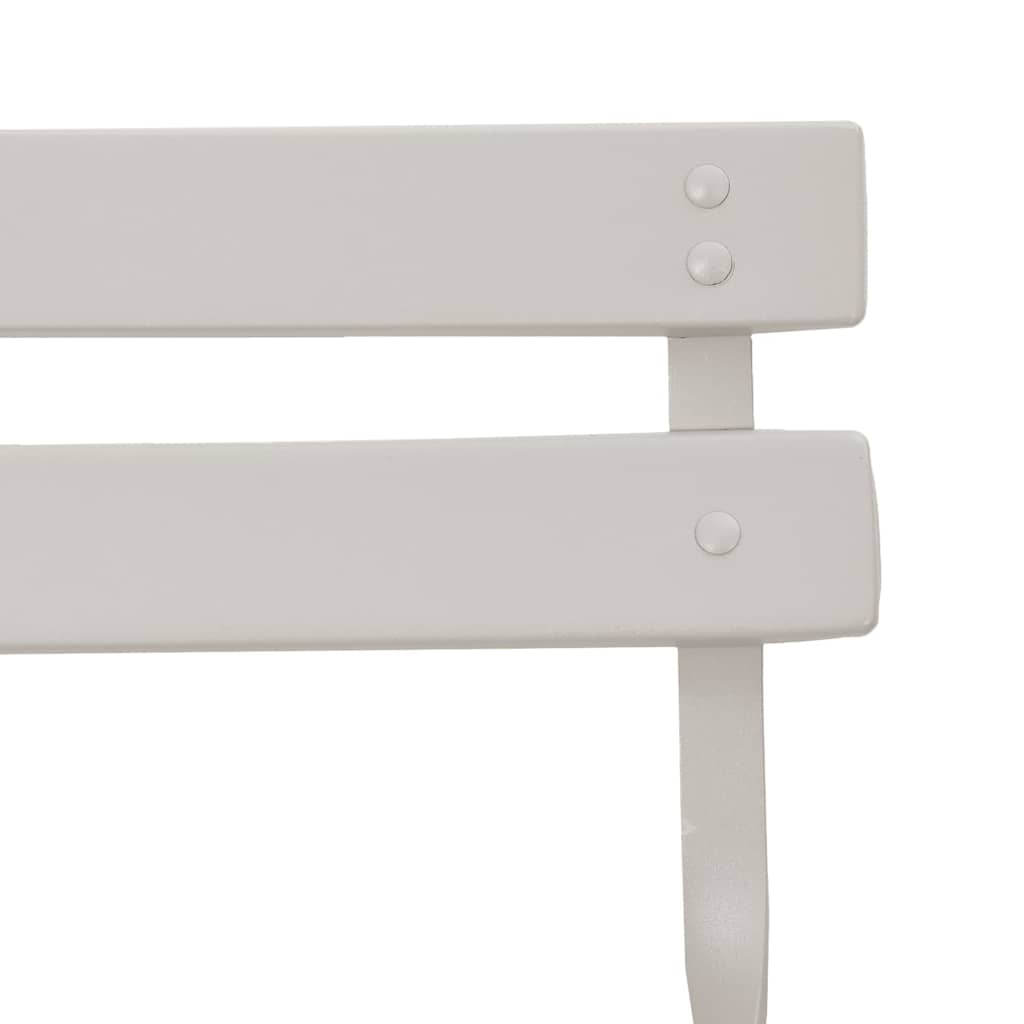 Tuin Opvouwbare Stoel 2 pcs Beige 42 x 46 x 82cm Metaal