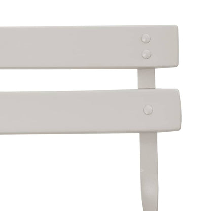 Tuin Opvouwbare Stoel 2 pcs Beige 42 x 46 x 82cm Metaal