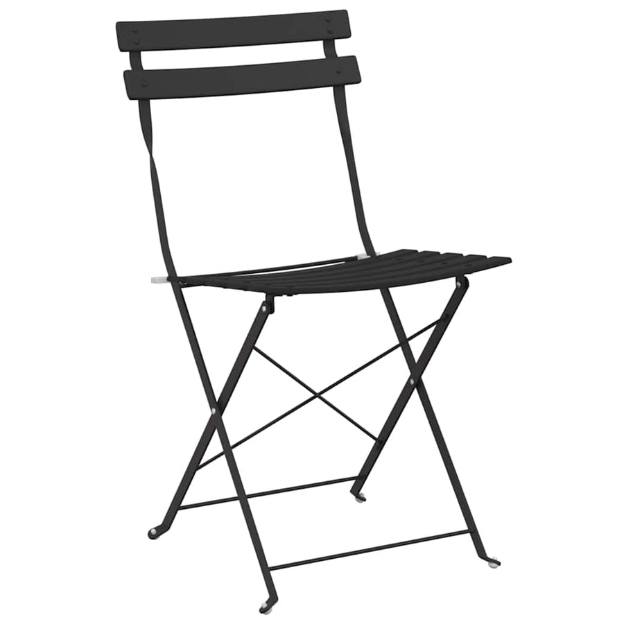 Tuin Opvouwbare Stoel 2 pcs Antraciet 42 x 46 x 82cm Metaal