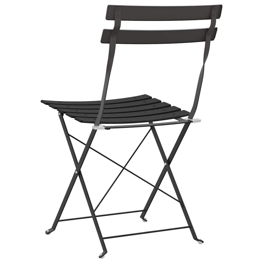 Tuin Opvouwbare Stoel 2 pcs Antraciet 42 x 46 x 82cm Metaal