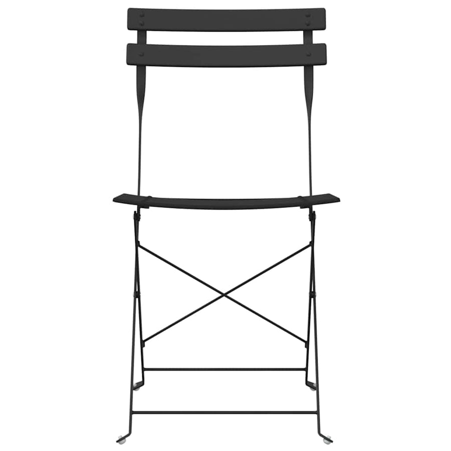 Tuin Opvouwbare Stoel 2 pcs Antraciet 42 x 46 x 82cm Metaal