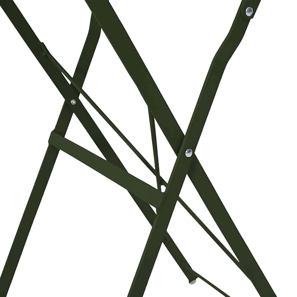 Bistrotafel Donkergroen Ø 50 x 71 cm Poedercoating staal