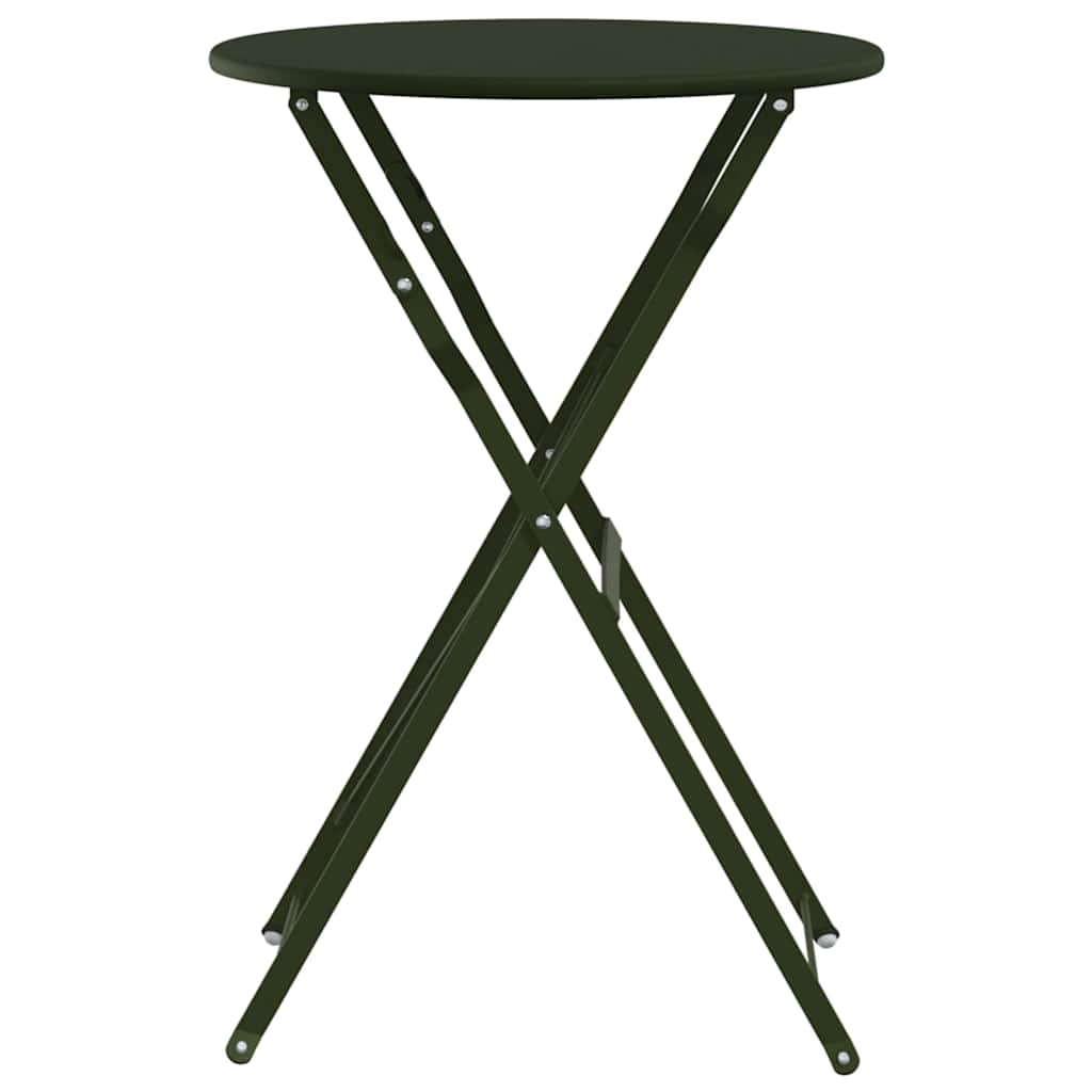 Bistrotafel Donkergroen Ø 50 x 71 cm Poedercoating staal