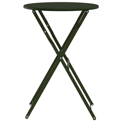 Bistrotafel Donkergroen Ø 50 x 71 cm Poedercoating staal
