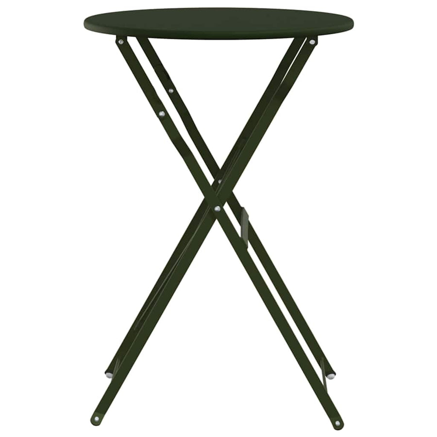 Bistrotafel Donkergroen Ø 50 x 71 cm Poedercoating staal