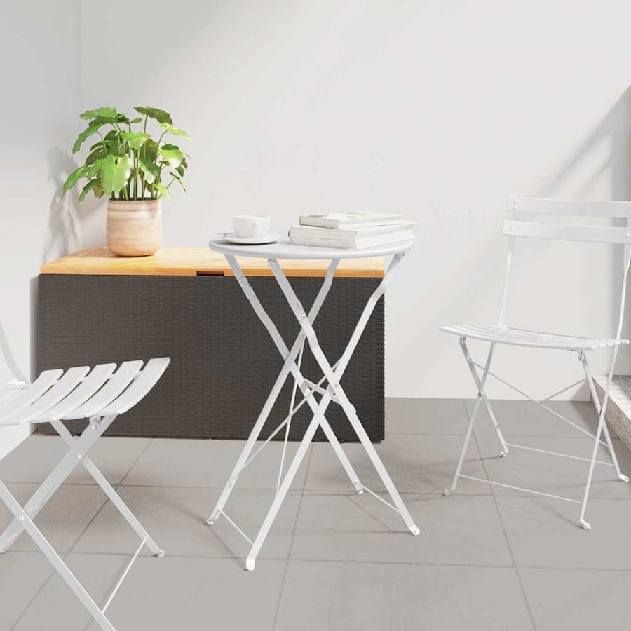 Bistrotafel Wit Ø 50 x 71 cm Poedercoating staal