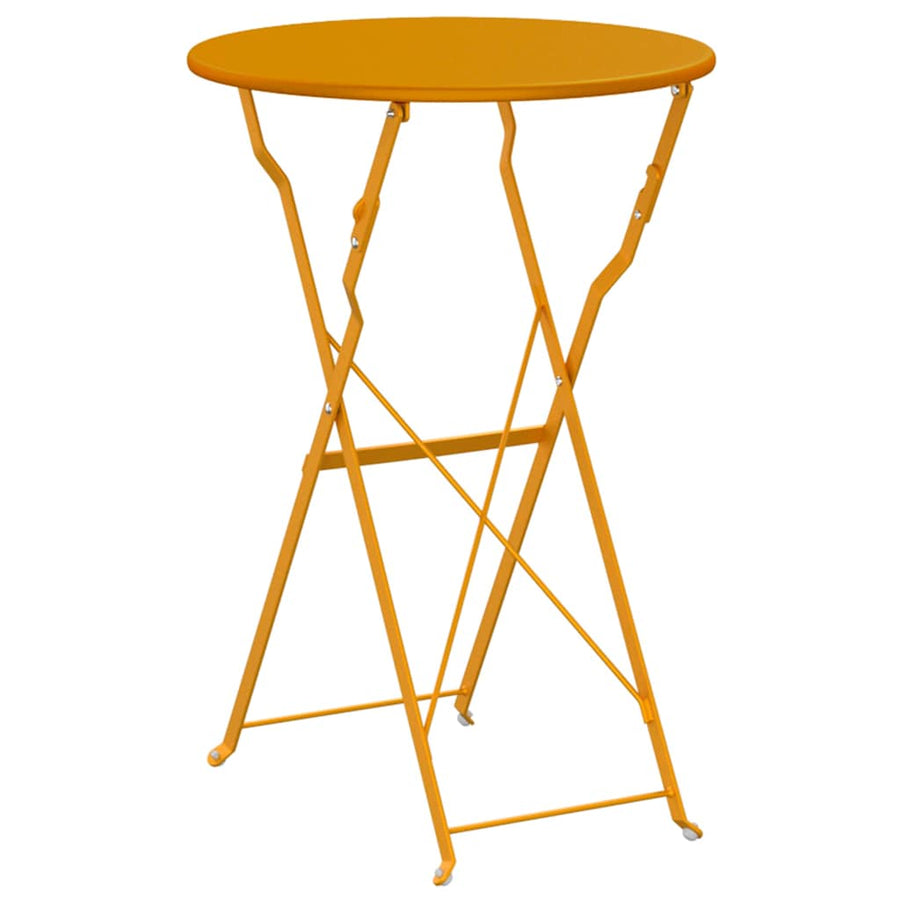 Bistrotafel Mosterdgeel Ø 50 x 71 cm Poedercoating staal