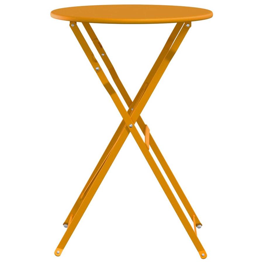 Bistrotafel Mosterdgeel Ø 50 x 71 cm Poedercoating staal