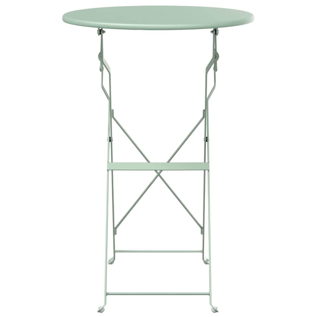 Bistrotafel Licht muntgroen Ø 50 x 71 cm Poedercoating staal