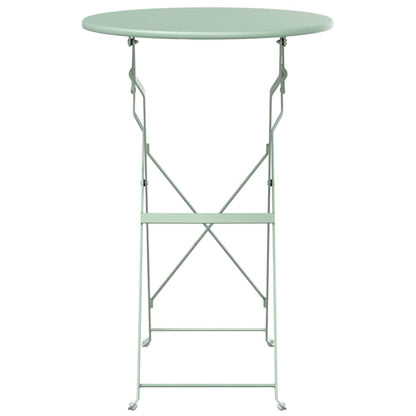 Bistrotafel Licht muntgroen Ø 50 x 71 cm Poedercoating staal