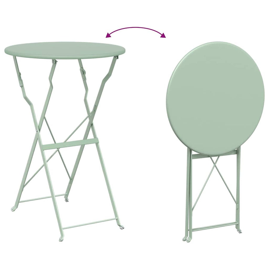 Bistrotafel Licht muntgroen Ø 50 x 71 cm Poedercoating staal